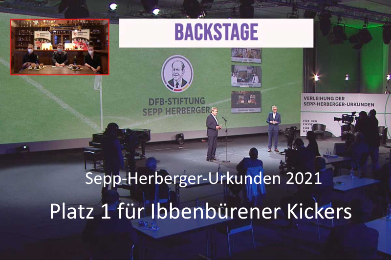 Sepp-Herberger-Urkunden 2021 - Platz 1 für Ibbenbürener Kickers