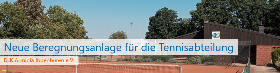 Tennisabteilung bittet um Unterstützung