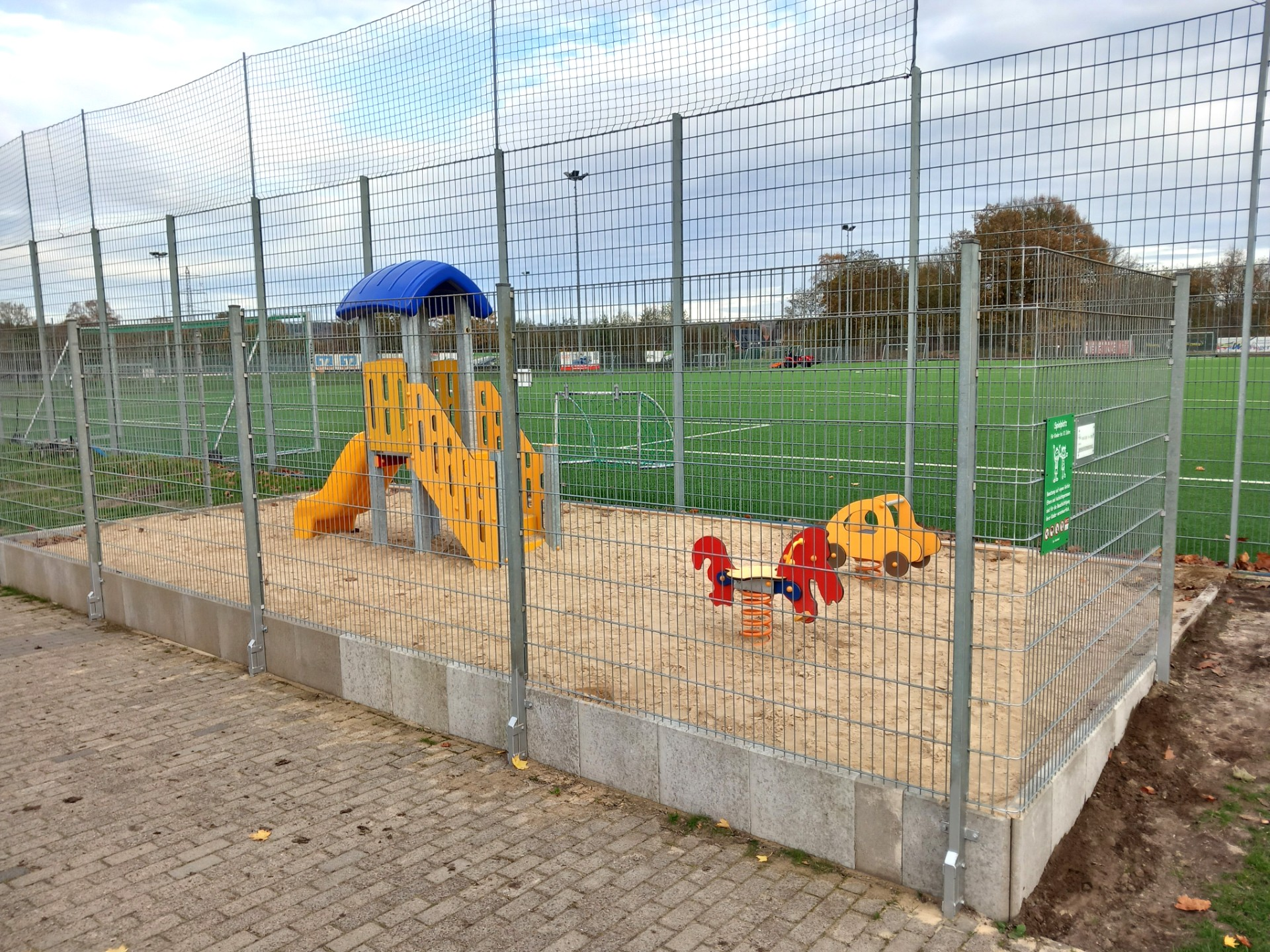 Spielecke im Stadion Schierloh